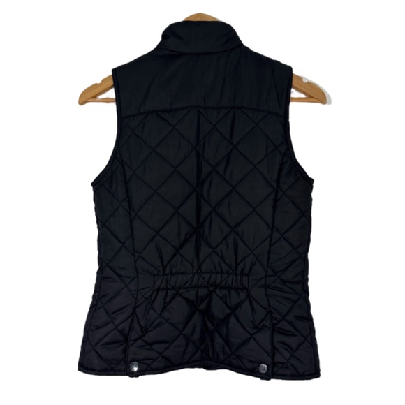 Bossini Women’s Size Small Black Quilted Zip Front Casual Puffer Vest Jacket - Picture 2 of 7